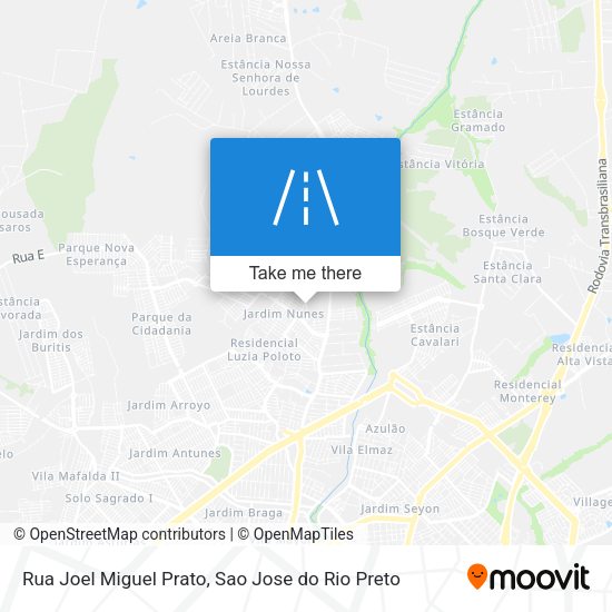 Rua Joel Miguel Prato map