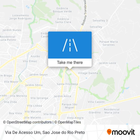 Via De Acesso Um map