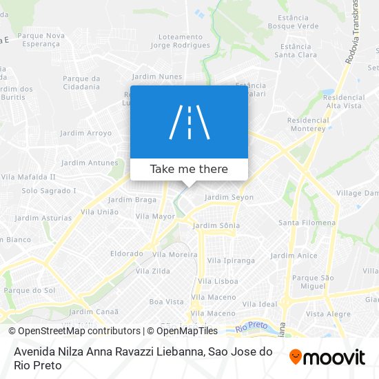 Avenida Nilza Anna Ravazzi Liebanna map