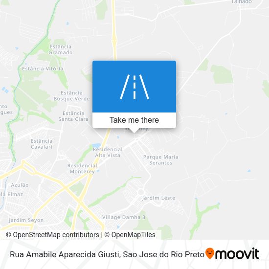 Rua Amabile Aparecida Giusti map