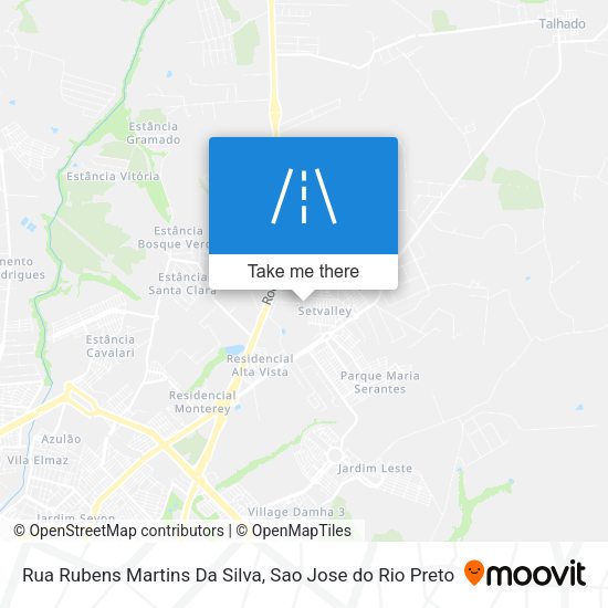 Rua Rubens Martins Da Silva map