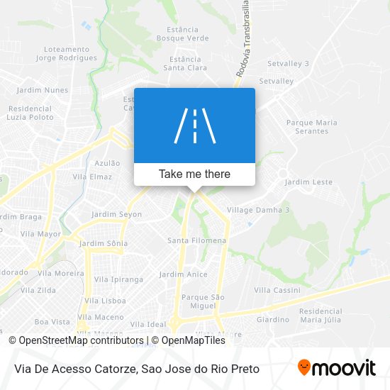 Via De Acesso Catorze map