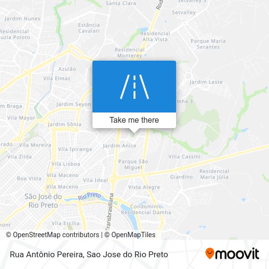 Rua Antônio Pereira map