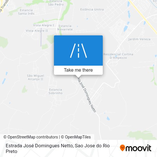 Estrada José Domingues Netto map