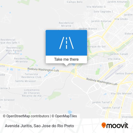 Avenida Juritis map