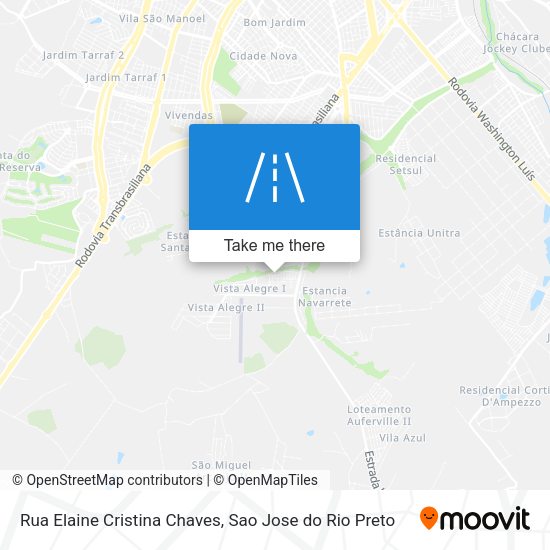 Rua Elaine Cristina Chaves map