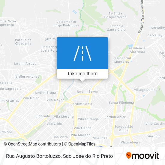 Rua Augusto Bortoluzzo map