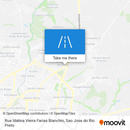 Rua Idalina Vieira Farias Bianchin map