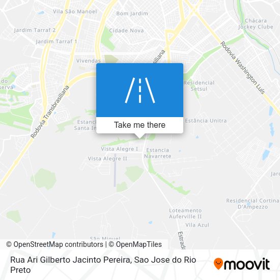 Rua Ari Gilberto Jacinto Pereira map