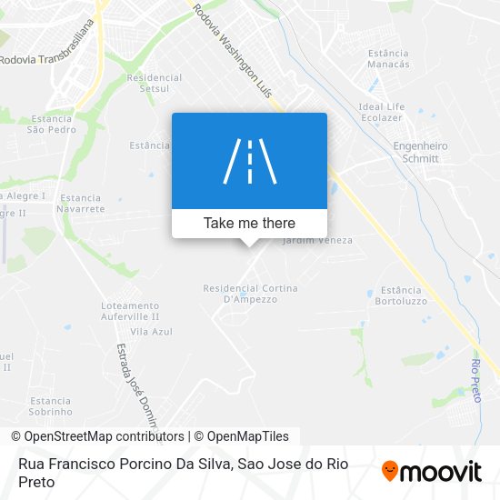 Rua Francisco Porcino Da Silva map