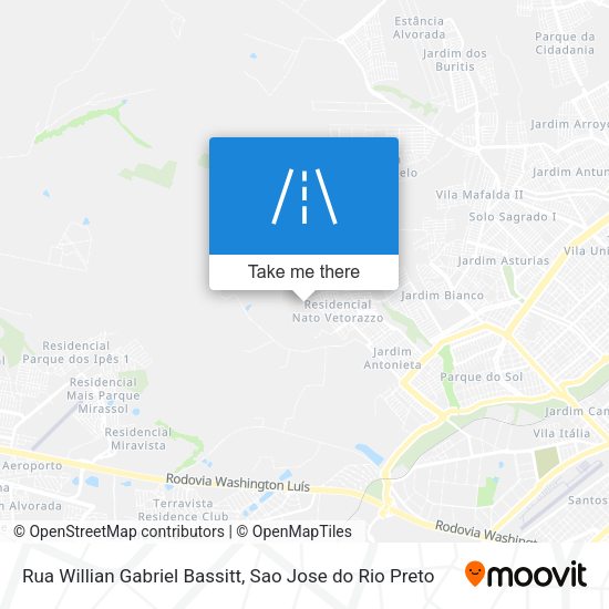 Rua Willian Gabriel Bassitt map