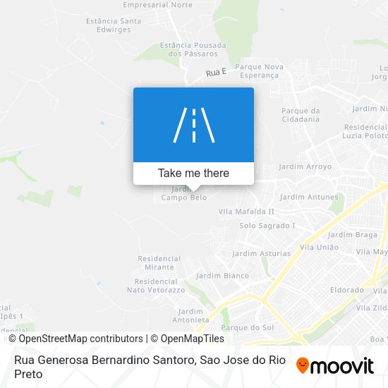 Rua Generosa Bernardino Santoro map