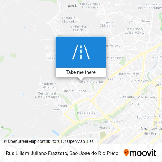Rua Liliam Juliano Frazzato map