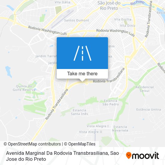Avenida Marginal Da Rodovia Transbrasiliana map