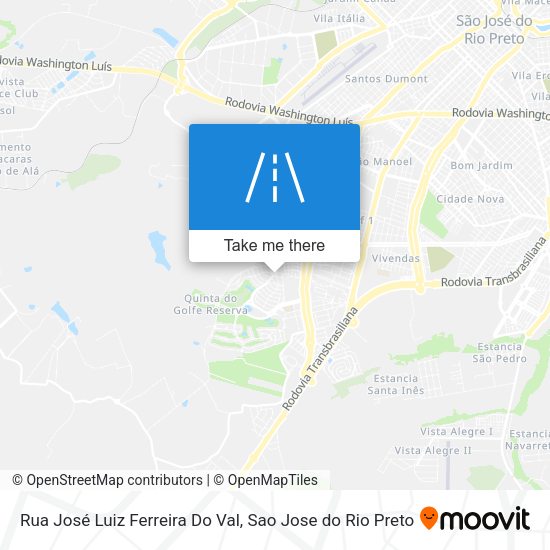 Rua José Luiz Ferreira Do Val map