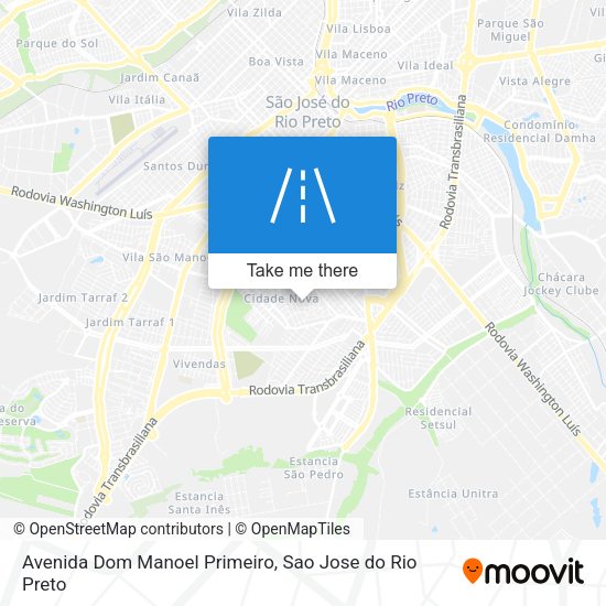 Avenida Dom Manoel Primeiro map