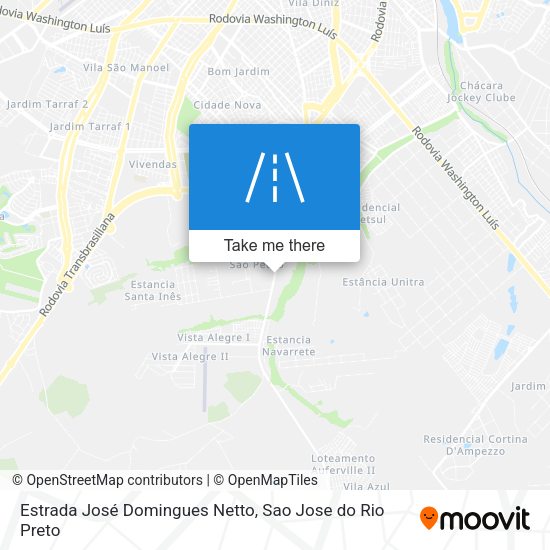 Estrada José Domingues Netto map