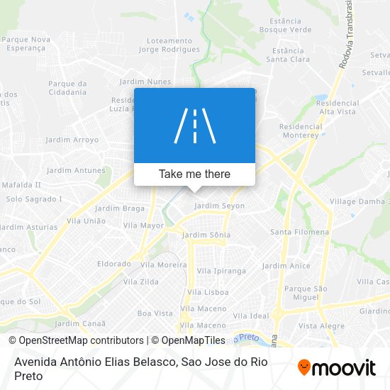 Avenida Antônio Elias Belasco map