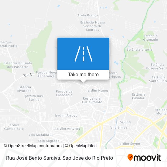 Rua José Bento Saraiva map