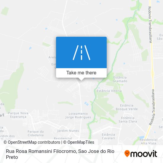 Rua Rosa Romansini Filocromo map