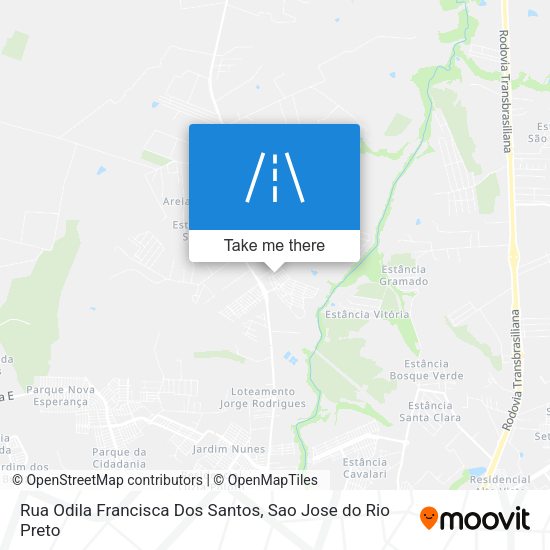 Rua Odila Francisca Dos Santos map