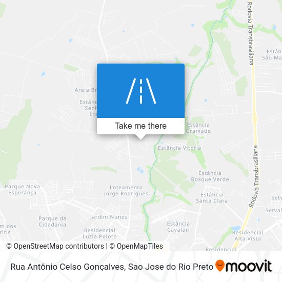 Rua Antônio Celso Gonçalves map