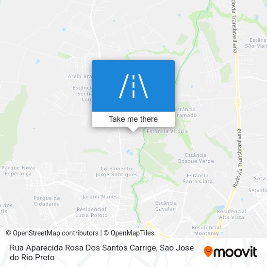 Rua Aparecida Rosa Dos Santos Carrige map