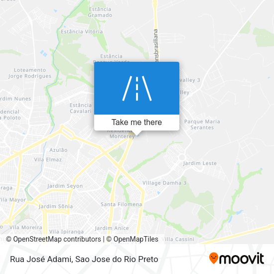 Rua José Adami map