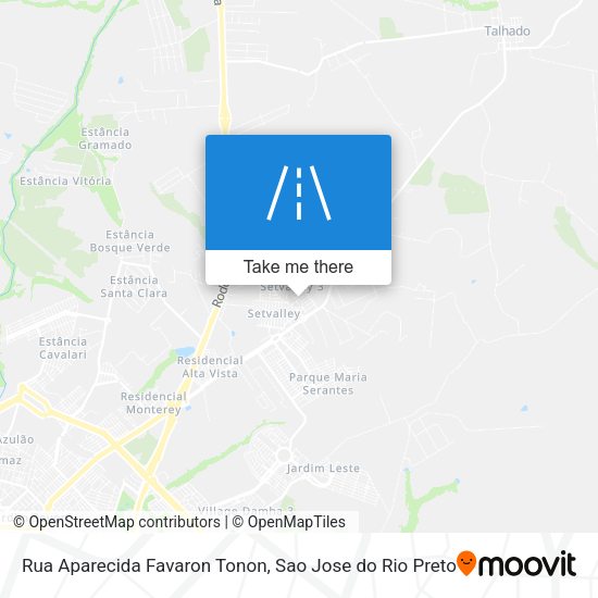 Rua Aparecida Favaron Tonon map