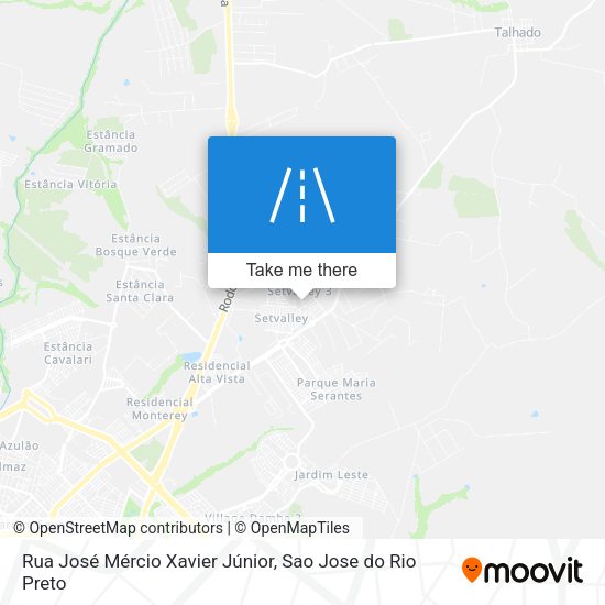 Rua José Mércio Xavier Júnior map