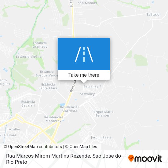Rua Marcos Mirom Martins Rezende map