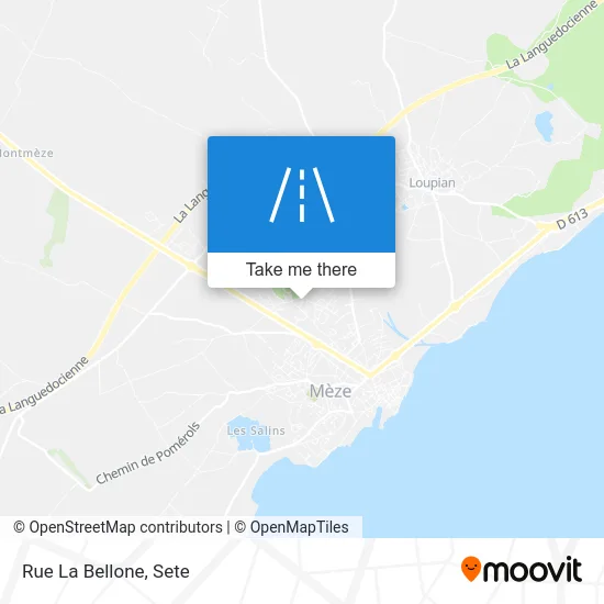 Mapa Rue La Bellone