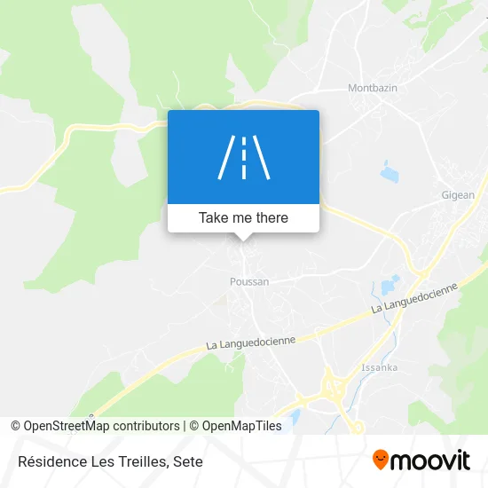 Résidence Les Treilles map