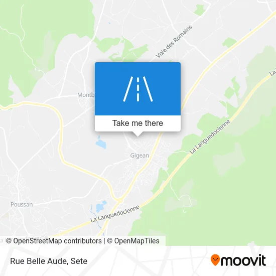 Rue Belle Aude map