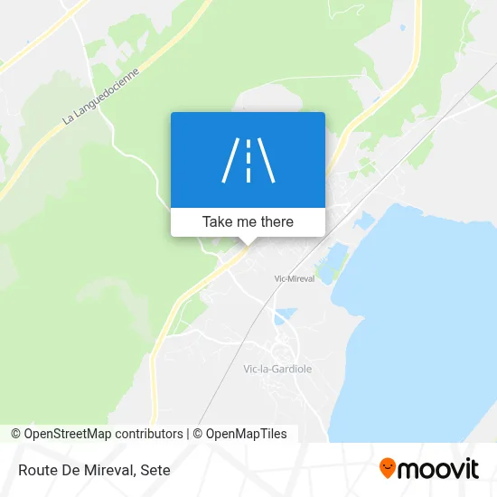 Route De Mireval map