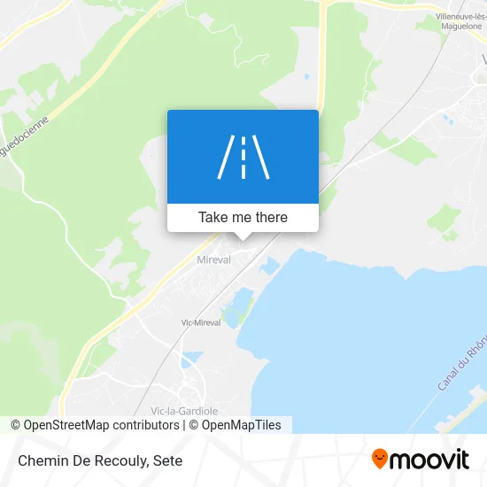 Chemin De Recouly map