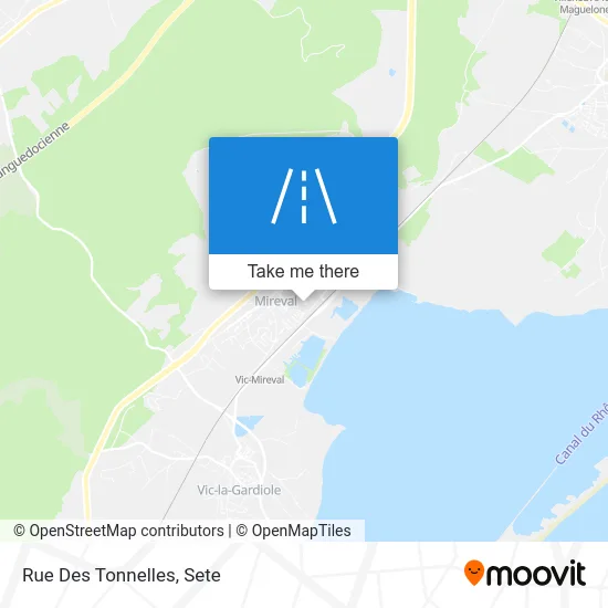 Mapa Rue Des Tonnelles