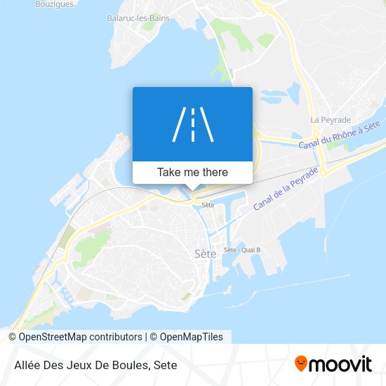 Allée Des Jeux De Boules map