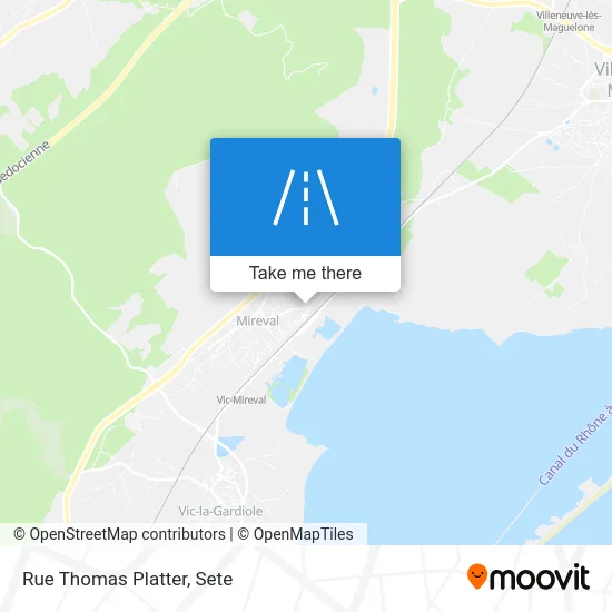 Mapa Rue Thomas Platter