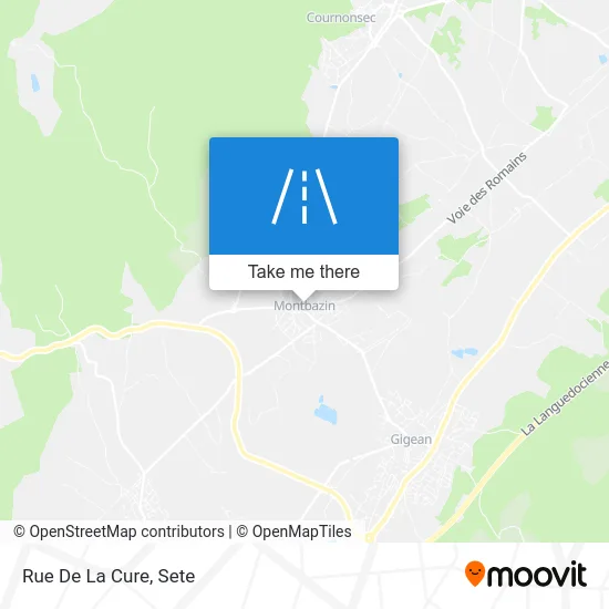 Mapa Rue De La Cure