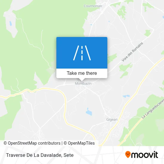 Traverse De La Davalade map