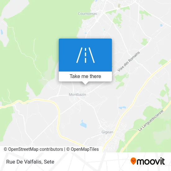 Mapa Rue De Valfalis
