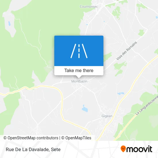 Mapa Rue De La Davalade
