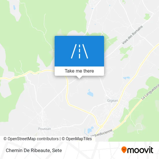 Chemin De Ribeaute map