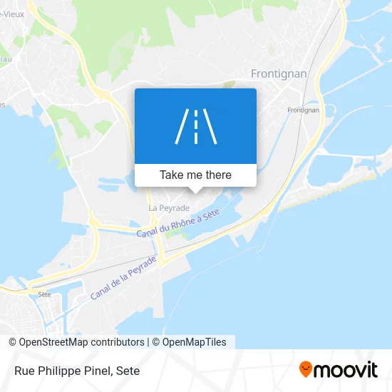 Mapa Rue Philippe Pinel