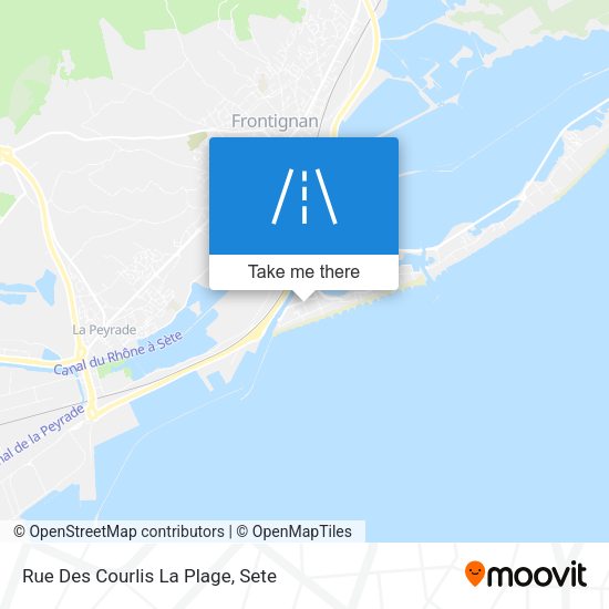 Rue Des Courlis La Plage map