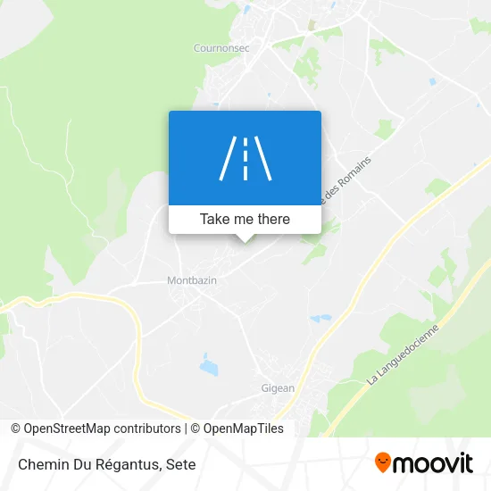 Chemin Du Régantus map
