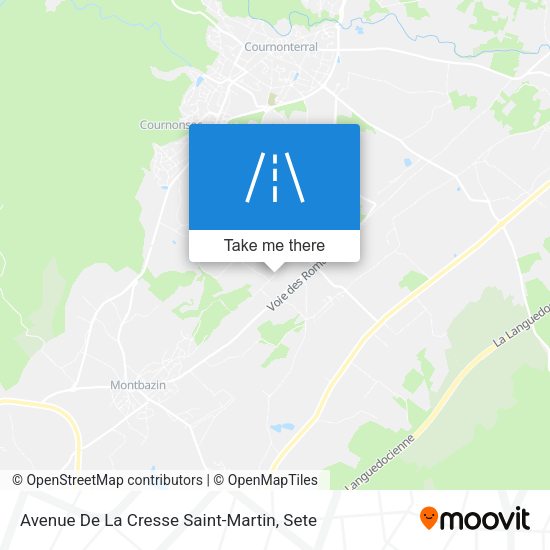 Avenue De La Cresse Saint-Martin map