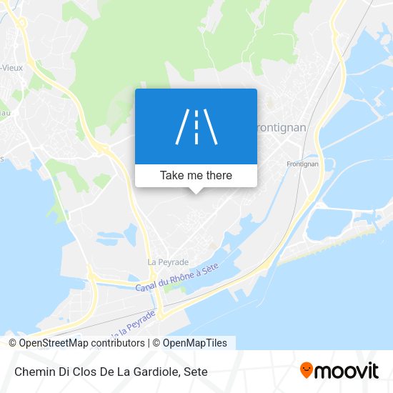 Chemin Di Clos De La Gardiole map