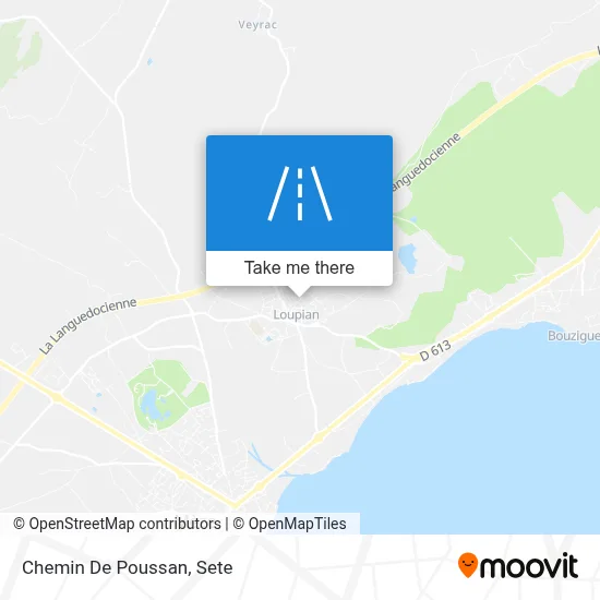 Chemin De Poussan map